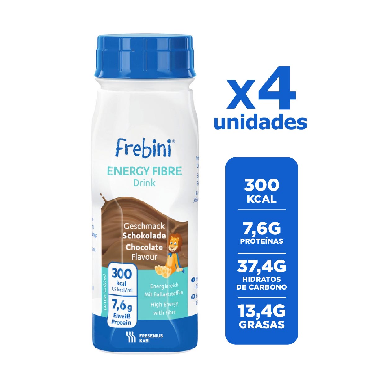 Frebini energy fibre chocolate 200 ml (Pack de 4 Unidades) Frebini energy fibre chocolate 200 ml (Pack de 4 Unidades)